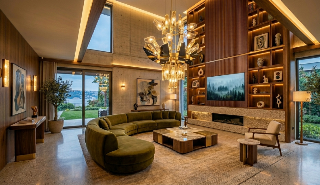 luxury villa living room design